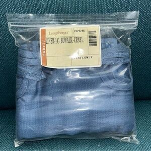 Longaberger large boardwalk basket liner In cornflower